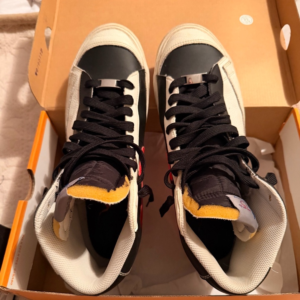Nike Blazer Black and White High-Top Sneakers